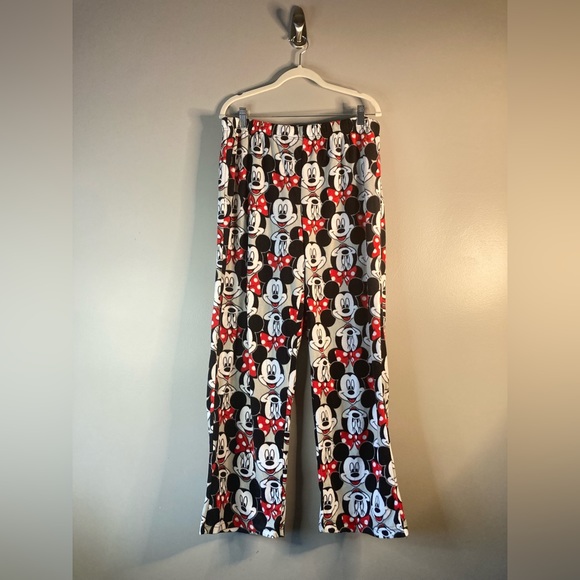 Disney L Plush Ladies Mickey Minnie Pajama Set Cozy Comfort Warm. - Picture 3 of 7